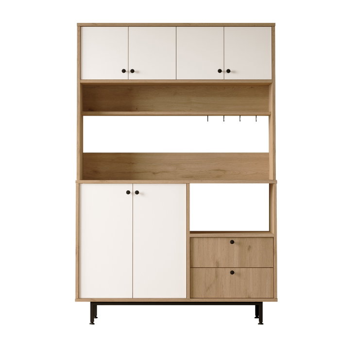Hanah Home Armario Multiusos RE5-SW Roble y Blanco Hanah Home Armario Multiusos RE5-SW Roble y Blanco